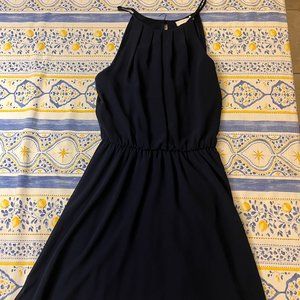 LUSH Navy Halter Dress (S)